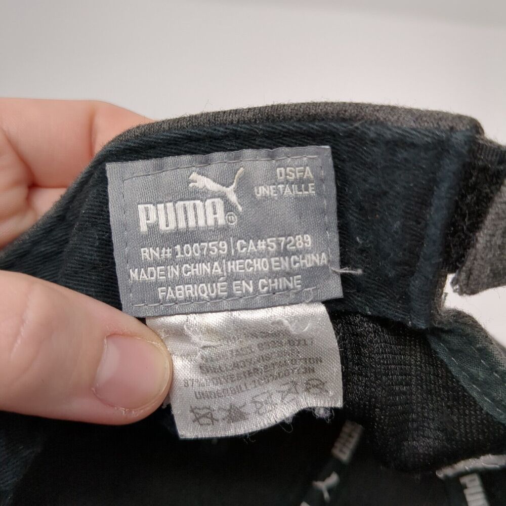 Puma Strapback Hat Gray Osfa Solid Adjustable Emb… - image 8